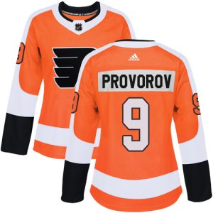 Unique Adidas Flyers #9 Ivan Provorov Orange Home Authentic Women's Stitched NHL Jersey to stand out at the arena