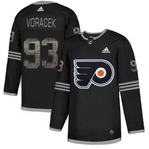 Stunning Adidas Flyers #93 Jakub Voracek Black Authentic Classic Stitched NHL Jersey to complete your fan gear collection