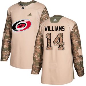 Unique Adidas Hurricanes #14 Justin Williams Camo Authentic 2017 Veterans Day Stitched NHL Jersey to show your team spirit