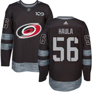 Stunning Adidas Hurricanes #56 Erik Haula Black 1917 2017 100th Anniversary Stitched NHL Jersey to complete your fan gear collection