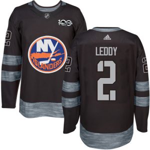 Amazing Adidas Islanders #2 Nick Leddy Black 1917 2017 100th Anniversary Stitched NHL Jersey for die - hard hockey fans