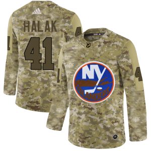 Gorgeous Adidas Islanders #41 Jaroslav Halak Camo Authentic Stitched NHL Jersey a must - have for collectors