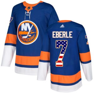 Sleek Adidas Islanders #7 Jordan Eberle Royal Blue Home Authentic USA Flag Stitched Youth NHL Jersey to show your team spirit