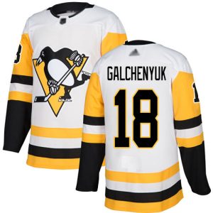 Unique Adidas Penguins #18 Alex Galchenyuk White Road Authentic Stitched NHL Jersey to stand out at the arena