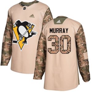 Impressive Adidas Penguins #30 Matt Murray Camo Authentic 2017 Veterans Day Stitched NHL Jersey perfect for game days