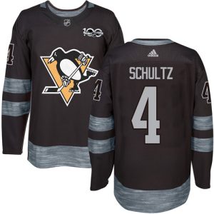 Fantastic Adidas Penguins #4 Justin Schultz Black 1917 2017 100th Anniversary Stitched NHL Jersey to show your team spirit