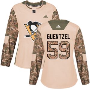 Gorgeous Adidas Penguins #59 Jake Guentzel Camo Authentic 2017 Veterans Day Women's Stitched NHL Jersey to stand out at the arena