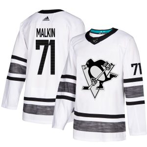 Sleek Adidas Penguins #71 Evgeni Malkin White 2019 All Star Game Parley Authentic Stitched NHL Jersey for die - hard hockey fans