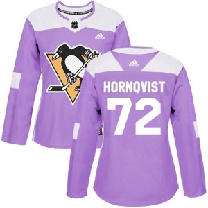 Gorgeous Adidas Penguins #72 Patric Hornqvist Purple Authentic Fights Cancer Women's Stitched NHL Jersey to complete your fan gear collection