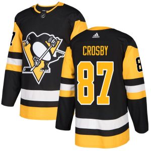 Unique Adidas Penguins #87 Sidney Crosby Black Home Authentic Stitched NHL Jersey for die - hard hockey fans