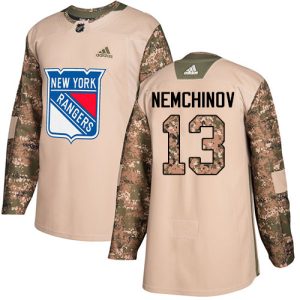 Sleek Adidas Rangers #13 Sergei Nemchinov Camo Authentic 2017 Veterans Day Stitched NHL Jersey for ultimate sports enthusiasts