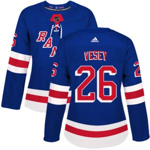 Stunning Adidas Rangers #26 Jimmy Vesey Royal Blue Home Authentic Women's Stitched NHL Jersey a must - have for collectors