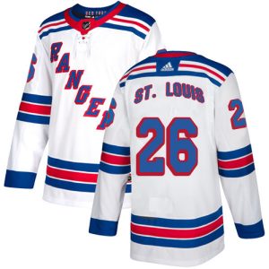 Amazing Adidas Rangers #26 Martin St. Louis White Away Authentic Stitched NHL Jersey perfect for game days
