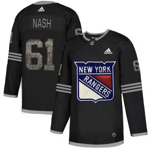 Sleek Adidas Rangers #61 Rick Nash Black Authentic Classic Stitched NHL Jersey a must - have for collectors