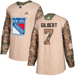 Stunning Adidas Rangers #7 Rod Gilbert Camo Authentic 2017 Veterans Day Stitched NHL Jersey perfect for game days