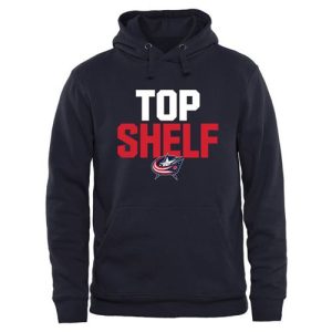 Impressive Columbus Blue Jackets Top Shelf Pullover Hoodie Navy perfect for game days