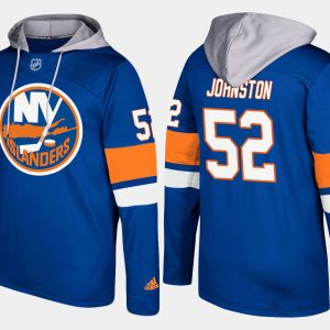 Fantastic Islanders #52 Ross Johnston Blue Name And Number Hoodie to stand out at the arena