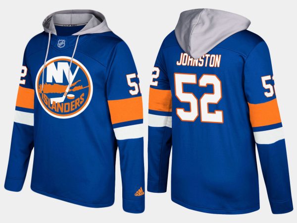 Fantastic Islanders #52 Ross Johnston Blue Name And Number Hoodie to stand out at the arena