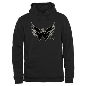 Impressive Men's Washington Capitals Black Rink Warrior Pullover Hoodie perfect for game days
