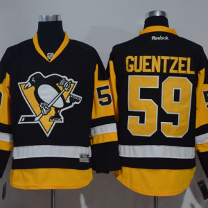 Gorgeous Penguins #59 Jake Guentzel Black Alternate Stitched NHL Jersey for die - hard hockey fans