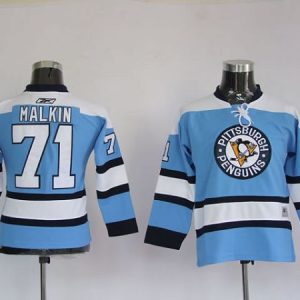 Unique Penguins #71 Evgeni Malkin Stitched Blue NHL Jersey perfect for game days