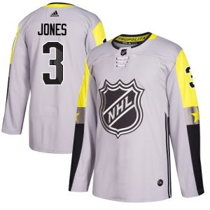 Stunning Adidas Blue Jackets #3 Seth Jones Gray 2018 All Star Metro Division Authentic Stitched NHL Jersey perfect for game days