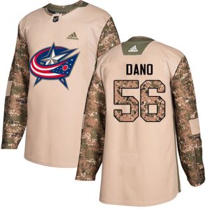 Sleek Adidas Blue Jackets #56 Marko Dano Camo Authentic 2017 Veterans Day Stitched Youth NHL Jersey perfect for game days