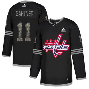 Impressive Adidas Capitals #11 Mike Gartner Black Authentic Classic Stitched NHL Jersey to stand out at the arena