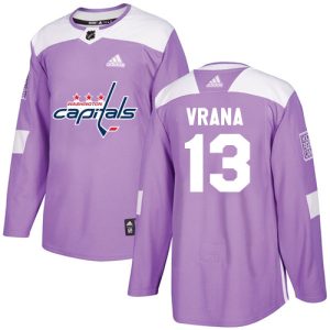 Amazing Adidas Capitals #13 Jakub Vrana Purple Authentic Fights Cancer Stitched NHL Jersey for ultimate sports enthusiasts