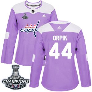 Gorgeous Adidas Capitals #44 Brooks Orpik Purple Authentic Fights Cancer Stanley Cup Final Champions Women's Stitched NHL Jersey for ultimate sports enthusiasts