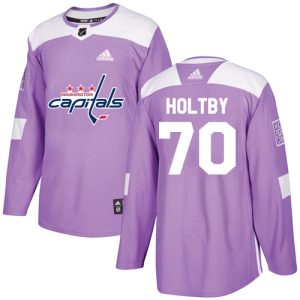 Amazing Adidas Capitals #70 Braden Holtby Purple Authentic Fights Cancer Stitched Youth NHL Jersey for die - hard hockey fans