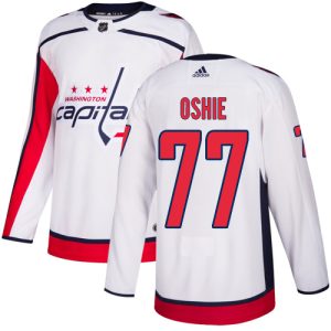 Stylish Adidas Capitals #77 T.J. Oshie White Road Authentic Stitched Youth NHL Jersey to show your team spirit