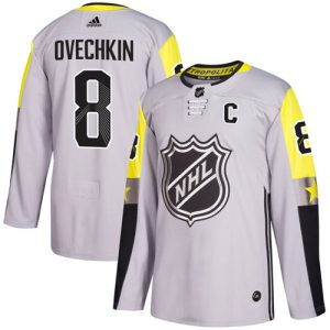 Gorgeous Adidas Capitals #8 Alex Ovechkin Gray 2018 All Star Metro Division Authentic Stitched NHL Jersey to stand out at the arena