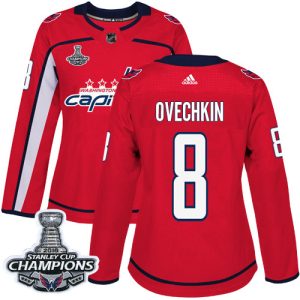 Gorgeous Adidas Capitals #8 Alex Ovechkin Red Home Authentic Stanley Cup Final Champions Women's Stitched NHL Jersey to stand out at the arena