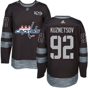 Gorgeous Adidas Capitals #92 Evgeny Kuznetsov Black 1917 2017 100th Anniversary Stitched NHL Jersey to stand out at the arena
