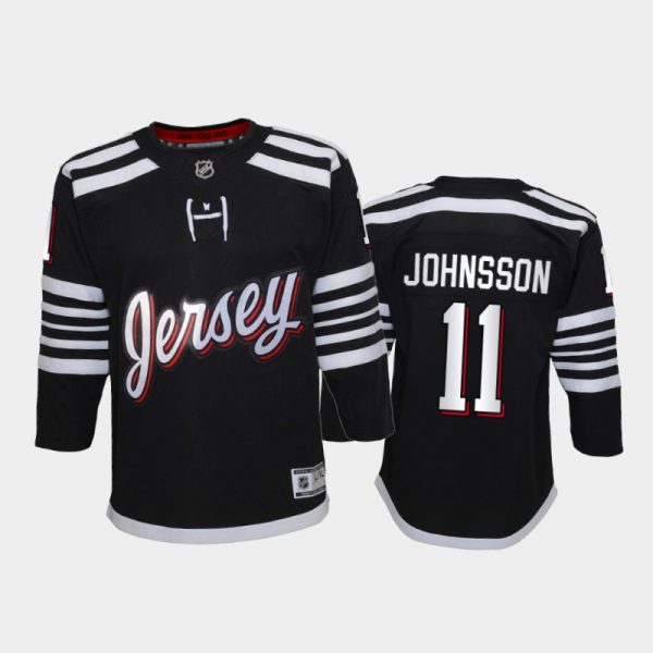 Amazing Adidas Devils #11 Andreas Johnsson Youth 2021 22 Alternate Game NHL Jersey Black to show your team spirit