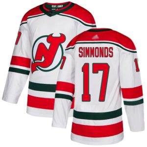Gorgeous Adidas Devils #17 Wayne Simmonds White Alternate Authentic Stitched NHL Jersey to show your team spirit