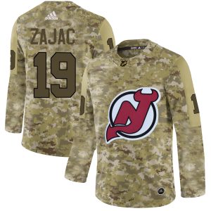 Fantastic Adidas Devils #19 Travis Zajac Camo Authentic Stitched NHL Jersey to stand out at the arena