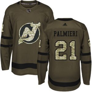 Fantastic Adidas Devils #21 Kyle Palmieri Green Salute to Service Stitched Youth NHL Jersey for die - hard hockey fans