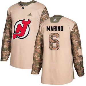 Amazing Adidas Devils #6 John Marino Camo Authentic 2017 Veterans Day Stitched Youth NHL Jersey perfect for game days