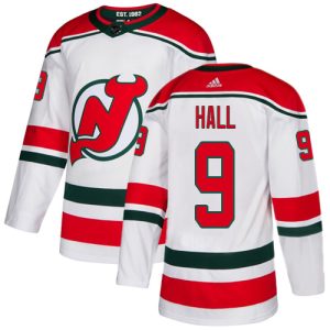 Gorgeous Adidas Devils #9 Taylor Hall White Alternate Authentic Stitched NHL Jersey for die - hard hockey fans