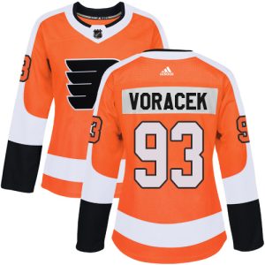 Amazing Adidas Flyers #93 Jakub Voracek Orange Home Authentic Women's Stitched NHL Jersey to show your team spirit