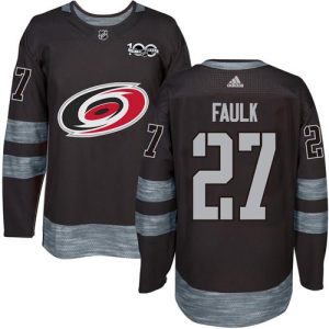 Amazing Adidas Hurricanes #27 Justin Faulk Black 1917 2017 100th Anniversary Stitched NHL Jersey for ultimate sports enthusiasts
