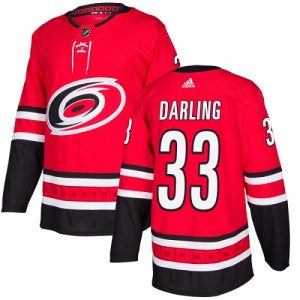 Stylish Adidas Hurricanes #33 Scott Darling Red Home Authentic Stitched NHL Jersey to stand out at the arena