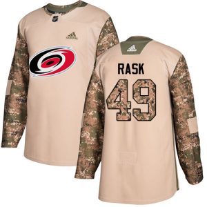 Gorgeous Adidas Hurricanes #49 Victor Rask Camo Authentic 2017 Veterans Day Stitched NHL Jersey to complete your fan gear collection
