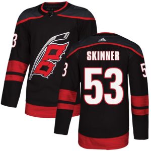 Amazing Adidas Hurricanes #53 Jeff Skinner Black Alternate Authentic Stitched NHL Jersey for ultimate sports enthusiasts