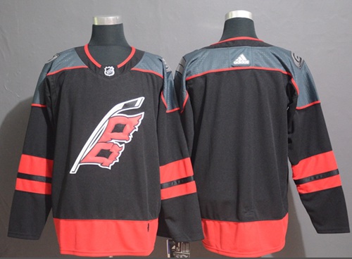 Amazing Adidas Hurricanes Blank Black Alternate Authentic Stitched NHL Jersey for die - hard hockey fans