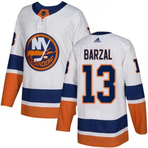 Stunning Adidas Islanders #13 Mathew Barzal White Road Authentic Stitched Youth NHL Jersey for ultimate sports enthusiasts