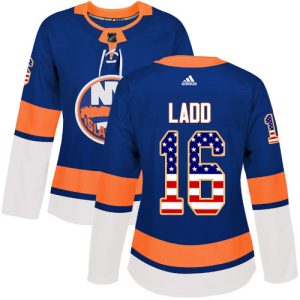 Fantastic Adidas Islanders #16 Andrew Ladd Royal Blue Home Authentic USA Flag Women's Stitched NHL Jersey a must - have for collectors