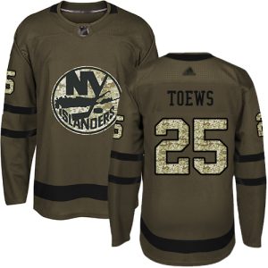 Unique Adidas Islanders #25 Devon Toews Green Salute to Service Stitched NHL Jersey for ultimate sports enthusiasts